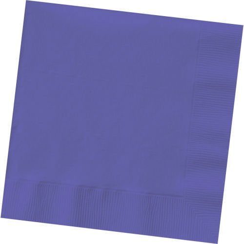 Luncheon Size Napkins, Purple, 50Pack