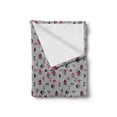 thumbnail image 2 of Abstract Triangle Soft Flannel Fleece Throw Blanket, Hand Drawn Geometric Composition with Pastel Colors, Cozy Plush for Indoor and Outdoor Use, 50" x 70", Grey Pink Charcoal Grey, by Ambesonne, 2 of 5