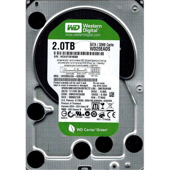 WD20EADS-32S2B0 Western Digital DCM: HBRCHV2ABB 2TB