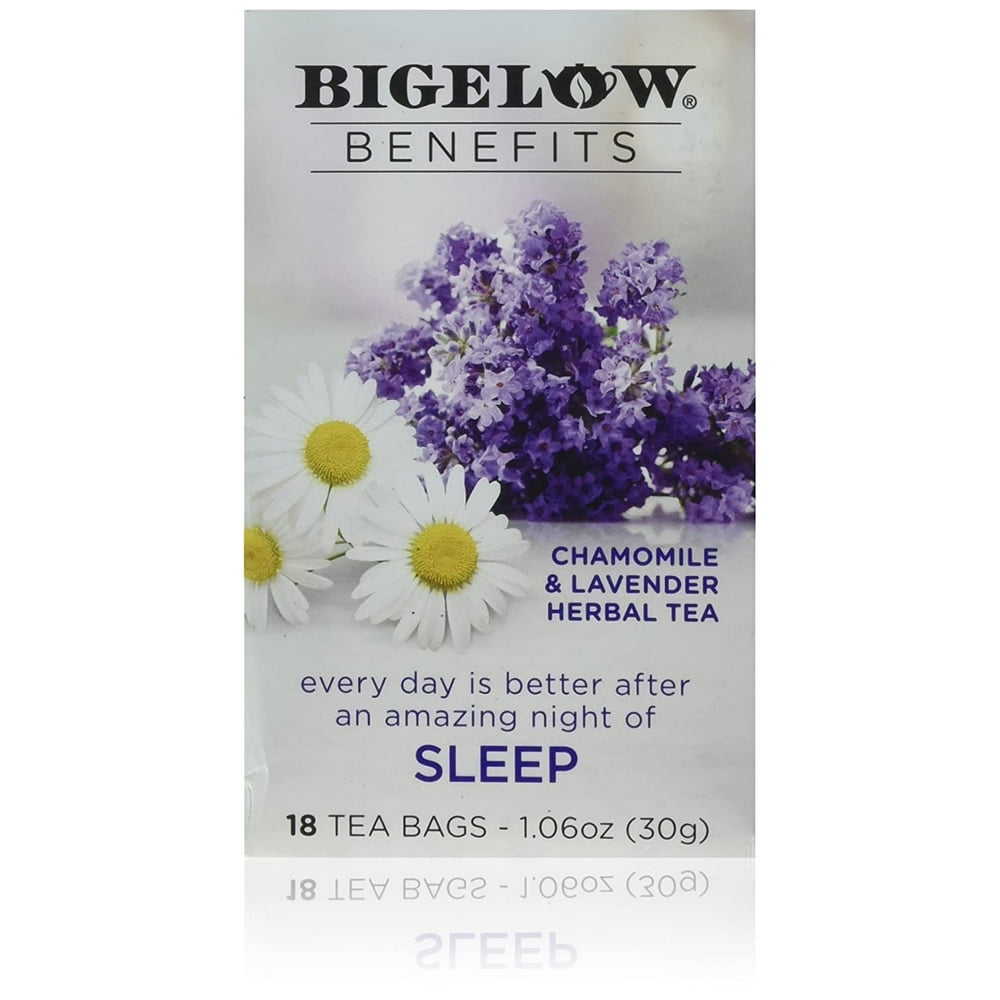 Bigelow Benefits Sleep Chamomile & Lavender Herbal Tea, 18 ct Walmart