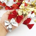 thumbnail image 6 of Tutuviw 12 Packs Mini Gold Christmas Bow Decorations for Christmas Tree Cute 1.96" Tree Ribbons Glitter Bow for Party Home Wreaths Gift Wrapping Supplies, 6 of 8