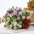 thumbnail image 1 of Beautiful Artificial Flower Exquisite Faux Silk Flower Realistic Visual Effect Fake Rose for Home White One Size, 1 of 13