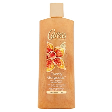 Caress Evenly Gorgeous Exfoliating Body Wash, 18 oz