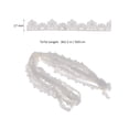 thumbnail image 2 of unbranded Lace Fabric White Flower Border Design for Clothing Decoration and Wedding Dress Applique, 2 of 8