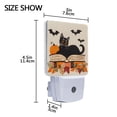 thumbnail image 4 of Yayeee LED Plug in Night Light for The Home with Auto Dusk to Dawn Light Sensors, 2 Pack, Orange Halloween Cat, 4 of 6