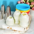 thumbnail image 3 of Farfi Piping Tip Converter Easy to Squeeze Flexible Reusable Food Grade Universal Baking Plastic Cake Icing Decoration Piping Nozzle Coupler Kitchen Tool (2 pcs,XL), 3 of 13