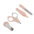 thumbnail image 2 of Newborn Nail Kit, Portable Safe Cute Refine Injury Prevention Baby Nail Kit  For Indoor For Baby Pink, 2 of 8