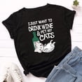 thumbnail image 1 of Hauts d'Été Grande Taille pour Femmes, T-Shirt d'Été à Lettres Imprimées à Manches Courtes, Tunique Décontractée, Blouse, T-Shirt à Col en V pour Femmes en Liquidation, 1 of 3