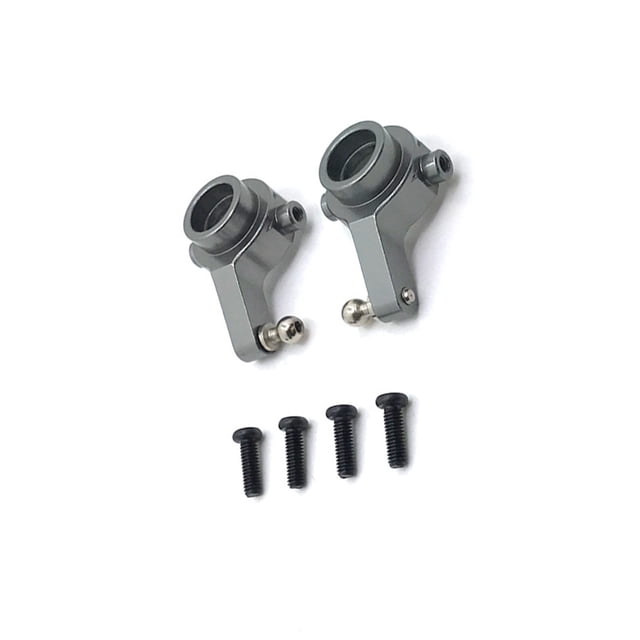 Vogacara 2 piezas de copa de dirección de coche RC, copas delanteras de vehículo, accesorios de modificación de automóvil automotriz, reemplazo para Kits de construcción modelo Gris oscuro Vogacara FN012234-04B