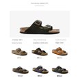 thumbnail image 4 of Cork Bottom Sandals Genuine Leather Double Breasted Flip Flops Retro For Men And Women-Vinsniv, 4 of 4