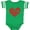 Football Green and White, variant on Inktastic All You Need is Love Red Heart Shape Boys or Girls Baby Bodysuit