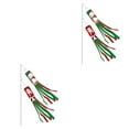 thumbnail image 3 of ZheElen 2pièces Noël Festif Windsock Drapeau Accroche Facile et Large Application 2Set, 3 of 6