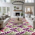 thumbnail image 3 of 8'x10' Area Rugs, Pink Purple Green Indoor Outdoor Area Rug for Living Room Bedroom, Modern Ethnic Geometric Abstract Washable Bathroom Rugs Kitchen Floor Carpet Mats Home Decor Aesthetic, 3 of 8