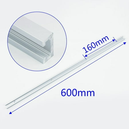 

GLFILL Aluminium Alloy 400/500/600mm T Track T-Slot Slider Miter Jig Tools for Woodwork
