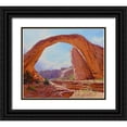 thumbnail image 1 of Gercken, Graham 30x26 Black Ornate Wood Framed with Double Matting Museum Art Print Titled - Utah Desert  Arch North America, 1 of 4