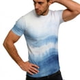thumbnail image 6 of Odbmxy T Shirt Women Short Sleeve Summer Tie-Dye Women's Tops Workout Blue Gym Casual Loose Vintage Tops, 6 of 9