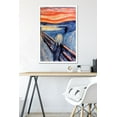 thumbnail image 6 of The Scream by Edvard Munch Wall Poster, 22.375" x 34" Framed, 6 of 6