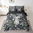 thumbnail image 2 of Homewish Animal Deer 7-Piece Twin Bedding Sets For Children Teens,Abstract Camo Bedding Comforter Set,Geometric Camouflage Breathable Sheet Sets,Breathable Home Decor,Reversible, 2 of 8