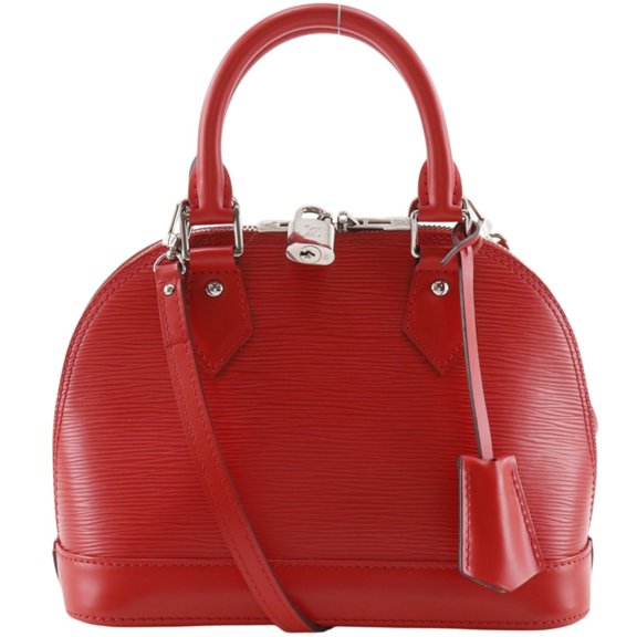 Pre-Owned Louis Vuitton Alma BB Handbag, 2-Way Shoulder Bag, M41160, Epi Leather, Coquelicot...