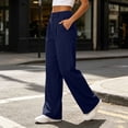 thumbnail image 4 of RYRJJ Womens Stretch Dress Pants Casual Slacks Pants with Pockets Flared Straight Leg Bootcut Trousers for Office Work Business(Navy,XXL), 4 of 9