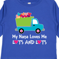 thumbnail image 4 of Inktastic Nana Loves Me Grandson Boys Boys Long Sleeve Toddler T-Shirt, 4 of 5