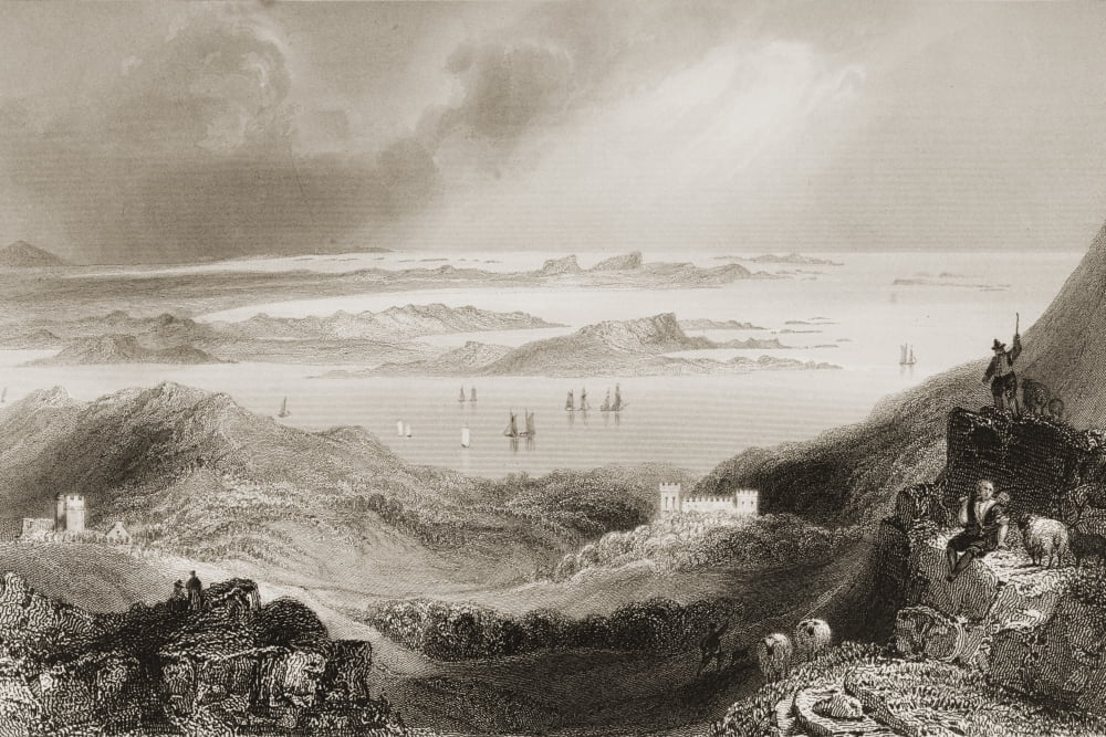 Clifden Castle Connemara County Galway Ireland Drawn By WHBartlett Engraved By W Mossman From The Scenery And Antiquities Of Ireland By NPWillis And JStirling CoyneIllustrated From Drawings By WHBartl