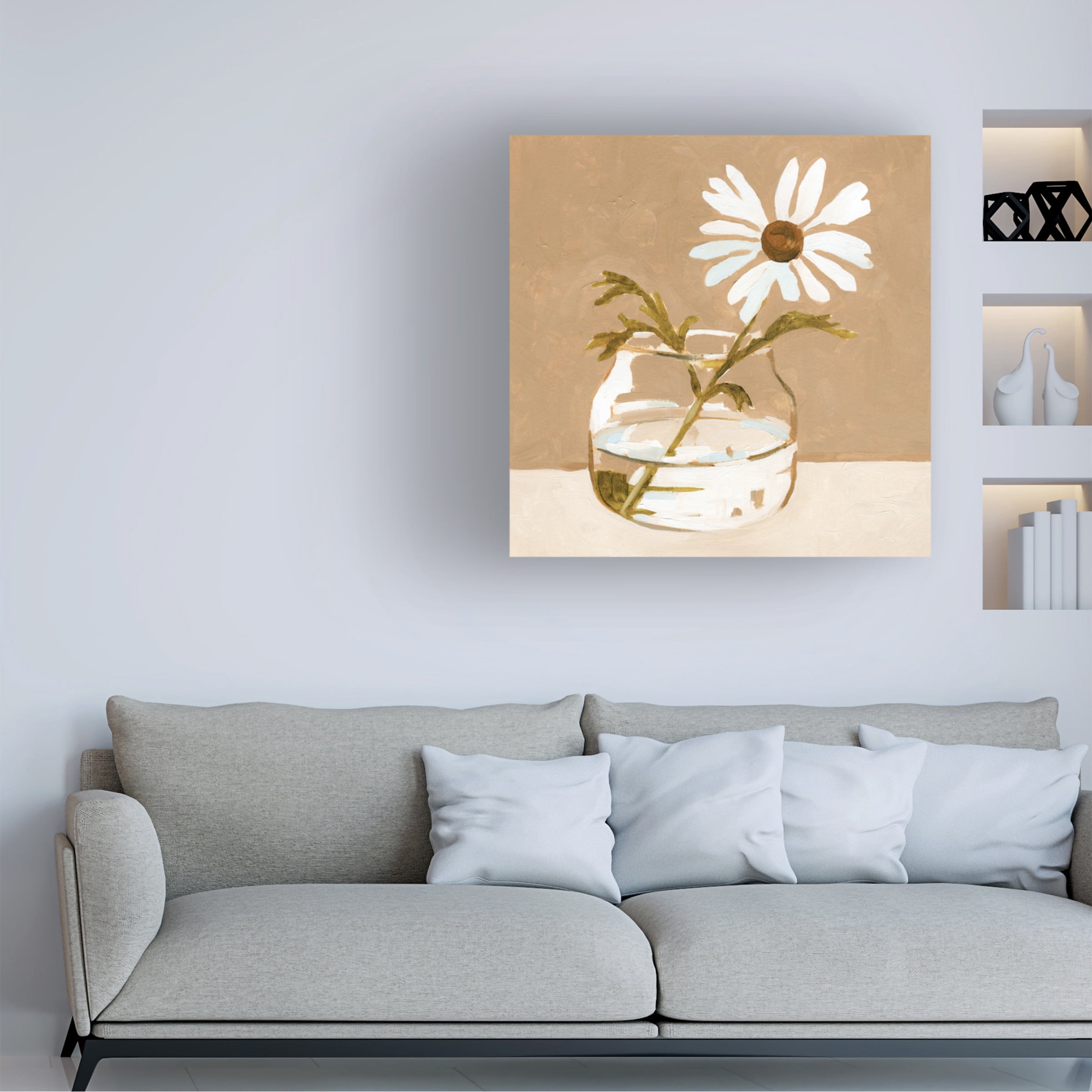 Emma Caroline 'Solitary Daisy II' Canvas Art