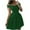 Green, variant on Sundresses for Women Trendy Clearance Women's off the Shoulder Satin Waist Pleated Dresses Short a Line Cocktail Prom Party Gowns with Pockets Women's Dresses Summer New Wine 3XL