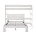 thumbnail image 4 of Max & Lily Solid Wood Modern Farmhouse Bunk Bed, L-Shaped Twin over Queen Bed Frame For Kids, 4 of 9