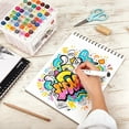thumbnail image 6 of OMEYA Sketchbook 8.5"x11", 160gsm No Bleed Drawing Pad, Mixed Media Sketch Book for Pencil, Marker, Light Watercolor, 2 Pack Spiral Bound Sketch Pads for Drawing & Sketching, 24 Sheets/pad, 6 of 7