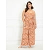 ELOQUII Elements Women's Plus Size Adjustable Easy Tank Jumpsuit