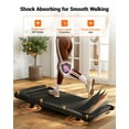 thumbnail image 4 of Tapis de Marche Sans Absorption Sonore, Tapis de Marche 6 % avec Inclinaison, Tapis Roulant Sans Assemblage avec Application et Télécommande, Écran LED, Tapis Roulants Silencieux de 2,5 HP sous le Bureau, Capacité de 300 Lb, 4 of 8