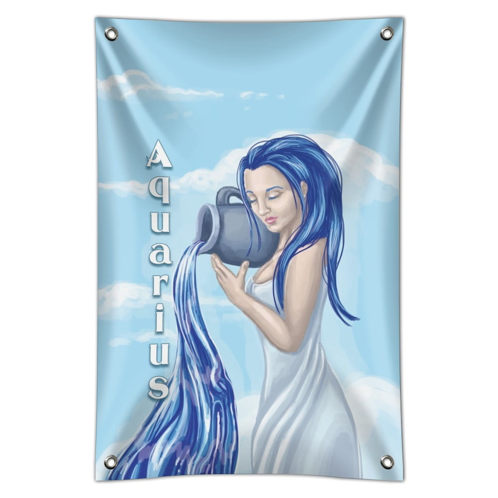 Aquarius WaterBearer Zodiac Horoscope Home Business Office Sign