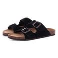 thumbnail image 1 of Comwarm Fashion Women's Suede Mules Slippers Men Clogs Cork Insole Sandals With Arch Support Outdoor Beach Slides Home Shoes, 1 of 5