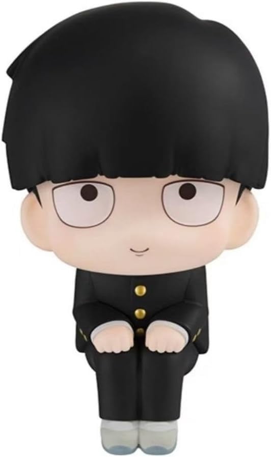 Newly Shigeo Kageyama Figure Spiritual Shintaka Figure Q Version Sitting Action Figures Anime Character Decor Statue Model Ornament Gifts (Shigeo Kageyama)