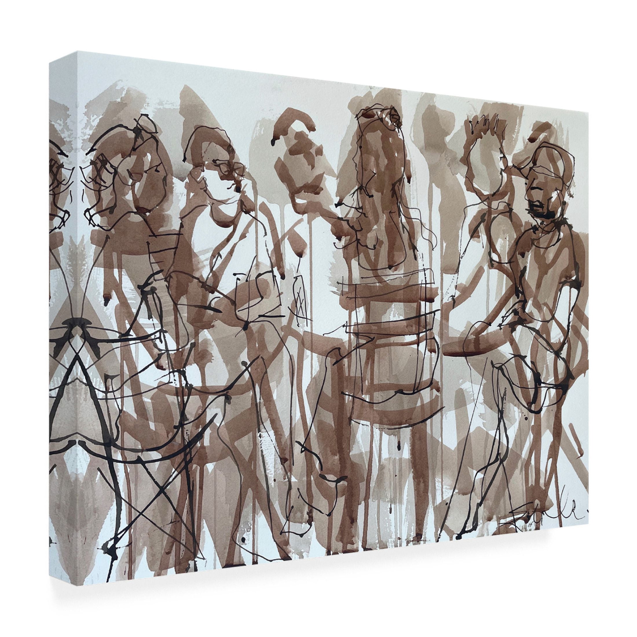 Trademark Fine Art Erin McGee Ferrell The Social Hour Canvas Wall Art