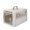 Beige, variant on Sport Pet Designs 19-Inch Collapsible Plastic Dog Kennel, Portable Folding Pet Carrier for Small Dogs and Pets up to 20 lbs, Gray, XS