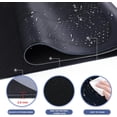 thumbnail image 5 of Topographic Mouse Pad, Gaming Mouse Pad, Extended Desk Pad 35.4x15.75in XXL Mouse Pad with Non-Slip Rubber Base, Black Blue Mice Pad Desk Mat, 5 of 6