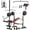 Black, variant on Foldable 1500LBS 8 IN 1 Olympic Weight Bench Set with Squat Rack, Leg Extension/Curl & Preacher Curl, Adjustable Bench Press Set with Safety Bar Catches for Home Gym Full Body Workout