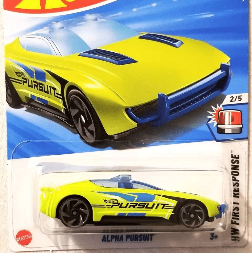 Hot Wheels Alpha Pursuit 18/250 Green HW First Response 2/5