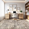 thumbnail image 6 of UERMEI 5'x7' Washable Area Rugs for Living Room, Modern Abstract Printed Carpet, Non Slip Indoor Rug for Bedroom Home Decor Carpets, Speckles Brown, 6 of 9