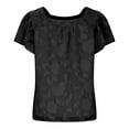 thumbnail image 3 of Scyoekwg Business Casual for Women Ladies Blouses Dressy Casual Going Out Tops Short Sleeve Womens Summer Fashion Loose Lightweight Trendy, 3 of 8