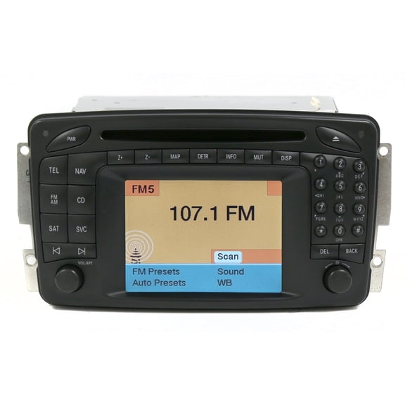 Restored Mercedes-Benz CLK 2003-2005 Radio AM FM Single Disc CD Receiver A203827484280 (Refurbished)