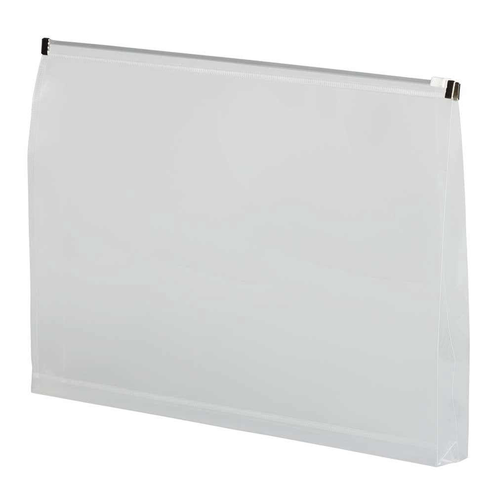 JAM Paper Plastic Envelopes with Zip Closure, Legal Booklet, 9 1/2 x 10 1/2, Clear, 3/Pack