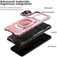 thumbnail image 4 of Robotic Series Hybrid Case with Ring Grip for Samsung Galaxy S23 Plus - Rose Gold, 4 of 5