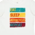 thumbnail image 4 of Inktastic Eat Sleep Motorcycles Repeat Boys or Girls Baby T-Shirt, 4 of 5