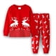 thumbnail image 4 of Pijamas de algodón para niños y niñas, ropa de dormir, traje de Navidad, camisón de fiesta, 2-7 años, P019, 4 of 4