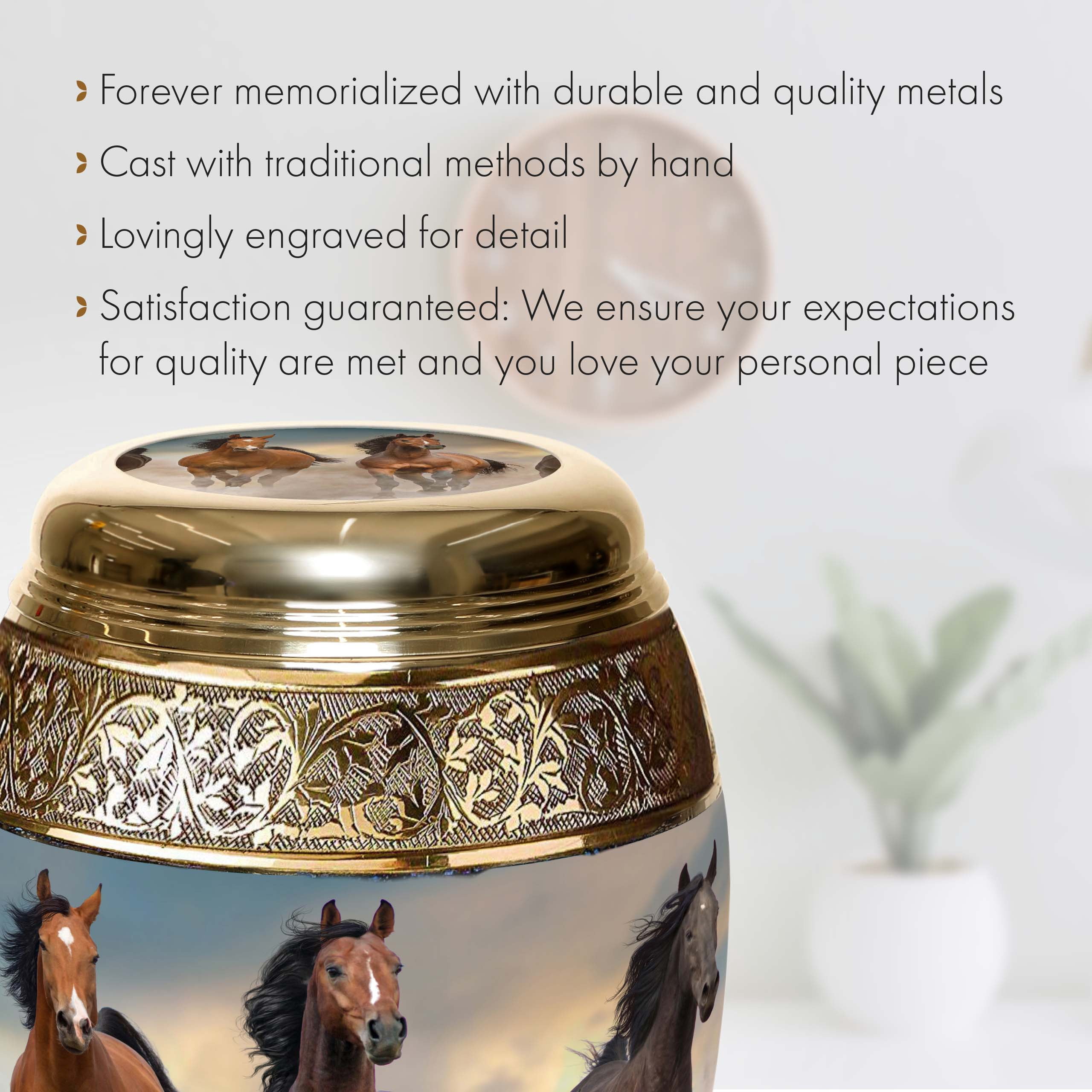 Wild Horses Cremation Urns for Human Ashes Adult Urns for Cremation Ashes Urns for Adult Cremation Ashes Urns for Ashes Cremation Urns for Human Ashes Adult 200 Cubic Inches Small