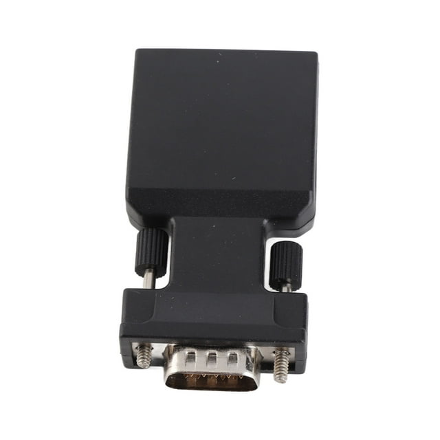 Adaptador de Interfaz Multimedia VGA A HD, VGA Male A HD Multimedia Interface Converter Convertidor Negro Sync para Computadora
