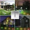 thumbnail image 5 of Duety Solar Ground Lights, Upgraded Solar Garden Lights 2 LED Outdoor Disk Lights Solar Powered, Waterproof Garden Decor Outdoor Landscape Lighting for Patio Pathway Lawn Yard Deck, 5 of 9